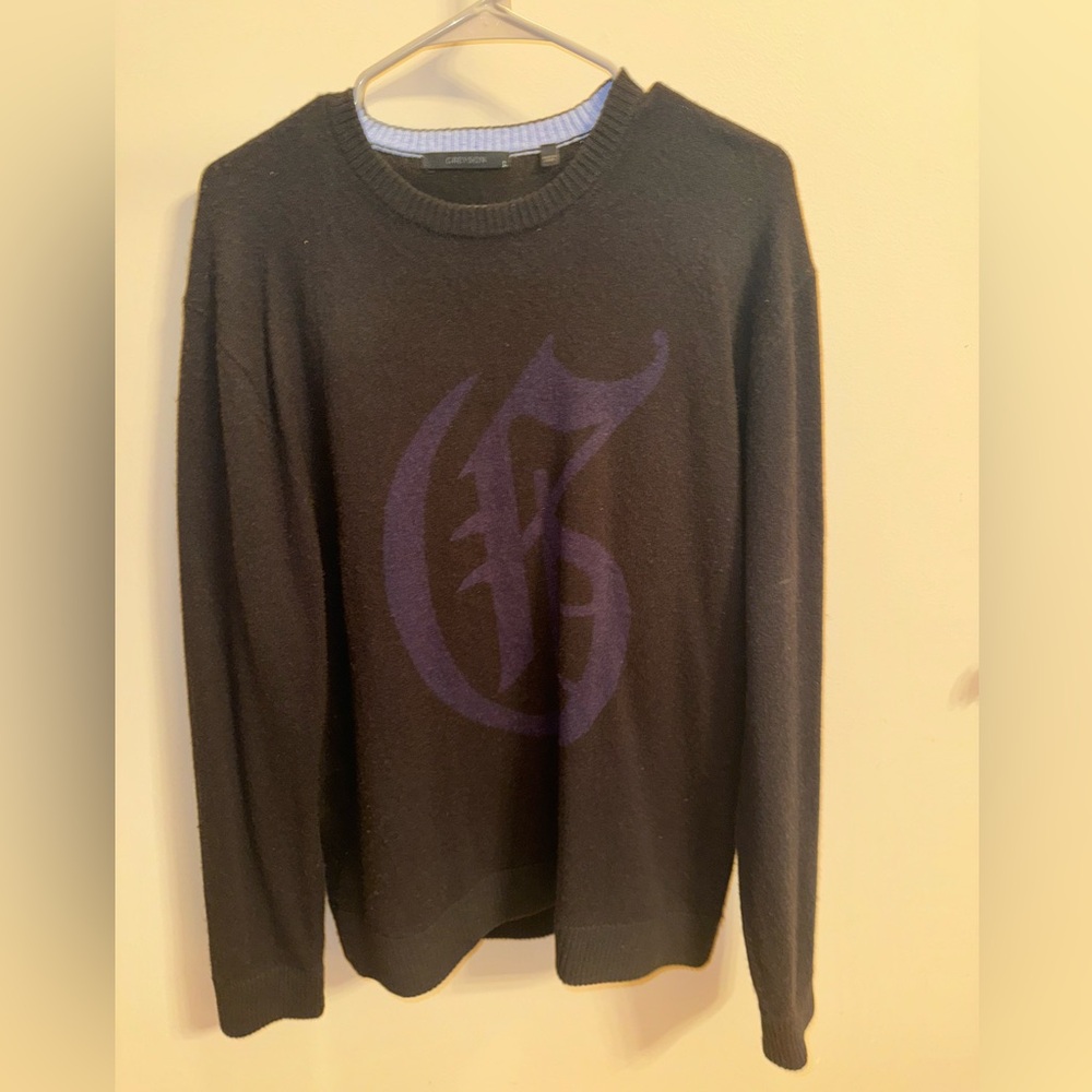Greyson Cashmere Sweater - Large - Black